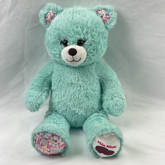 Build a Bear  Girl Scout Plush Scented Thin Mint Teddy 16" Stuffed Animal BAB - Picture 1 of 9
